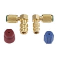 thumbnail image 2 of Lefu Adaptateur de Conversion R-12 à R-134A Raccord Rapide A/C 90°, 2 of 9