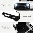 thumbnail image 6 of OLAKIDS Kids Ride On Truck, 12V Electric Vehicle Jeep Car with Remote Control, Toddlers Battery Powered Toy with 2 Speeds, Spring Suspension, Double Open Doors, LED Lights, Music, USB, Mp3 (White), 6 of 10