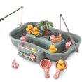thumbnail image 1 of Water Circulating Electronic Fishing Game Set for Kids - Includes3 Ducks,3 Fish,2 Fishing Poles, and6 Music Options(Blue), 1 of 5