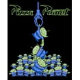 thumbnail image 2 of Men's Toy Story Pizza Planet Alien Claw Pile  Graphic Tee Black 4X Large, 2 of 3