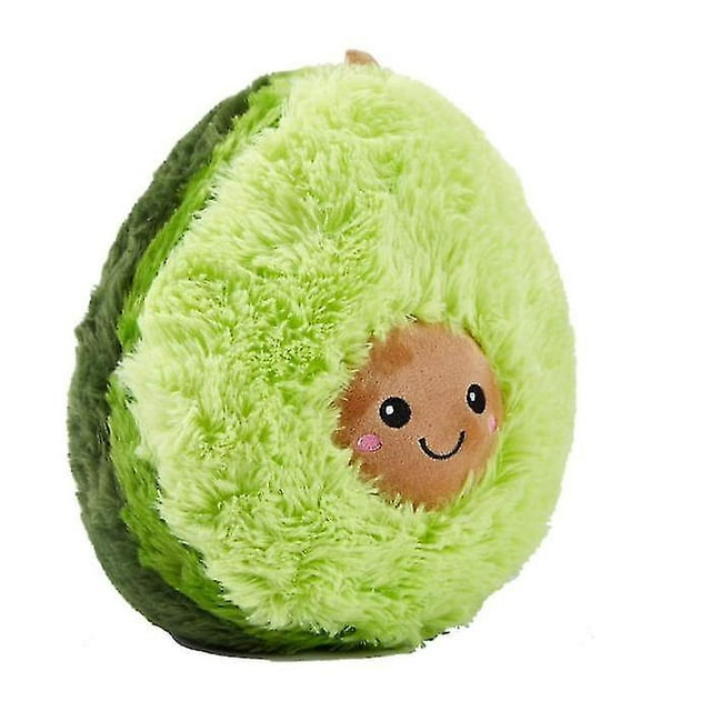 Almohada rellena de aguacate de peluche, 20 cm, reconfortante, juguete alimenticio