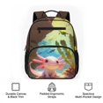 thumbnail image 6 of KUIFORTI Axolotl Cute Toddler Backpack Girls Kids School Bag with Front Pockets Adjustable Straps Durable for Preschool Kindergarten Back to School Essentials Gifts, 6 of 7