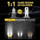 thumbnail image 3 of Auxito 2pcs H3 Led Headlight Bulb Canbus No Fan High Beam 6500k White Yellow Car Led Fog Light Driving Lamp Drl 12v Mini Design, 3 of 4