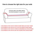 thumbnail image 2 of PiccoCasa Jacquard Sofa Slipcover Strech Thick 4 Seater Couch Cover, Red, 2 of 6