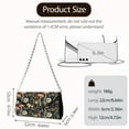 thumbnail image 7 of Xixirimido Clutch Purse for Women Formal Evening Bags for Wedding Party Cocktail Prom Leather Envelope Bag with Detachable Chain, Mushroom Dragonfly Daisy Flower, 7 of 7