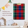 thumbnail image 4 of FORMRS Acrylic Clipboard with Low Profile Clip Standard A4 Letter Size, 12.5" x 9", Red Green Pattern, 4 of 8