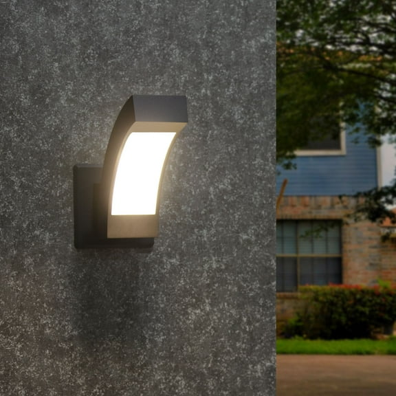 Inowel Wall Lights Outdoor Wall Sconce Modern LED Patio Porch Lights Aluminum Exterior Light Fixture Waterproof IP54 for Hallway House Backyard Garage 12557