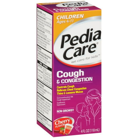 PediaCare Cherry Non-Drowsy Cough Suppressant & Expectorant, 4 oz