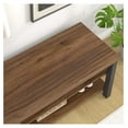 thumbnail image 4 of Entryway Shoe Bench, Modern Wood Shoe Storage for Hallway, Industrial Indoor Shoe Rack Seat, Rustic Walnut, 47 Inch, 4 of 9