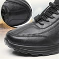thumbnail image 6 of Men's Leather Shoes All Weather Leather Hiking Boots Warm Winter Comfort Shoes Non Sole Durable Outdoor Walking Booties For Elderly Gentlemen, 6 of 6