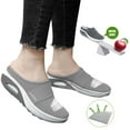 thumbnail image 6 of Slippers for Women,Summer Fashion Solid Color Large Mesh Bag Toe Slippers Comfortable Non Beach Slippers,Womens Slippers,Light Gray,8.5, 6 of 6