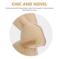 thumbnail image 3 of SHISUYAN 1 Pair DIY Painting Animal Decor Creative DIY White Embryo Rabbit Wood Crafts Lovely Workblank Animal Desktop Adornments DIY Drawing Unfinished Animal Model Decor for Home Office Store, 3 of 9