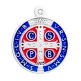 thumbnail image 4 of St. Benedict Sterling Silver Medal Necklace, 4 of 10