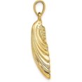 thumbnail image 2 of 14K Yellow Gold Polished Scallop Shell Charm - 32mm, 2 of 6