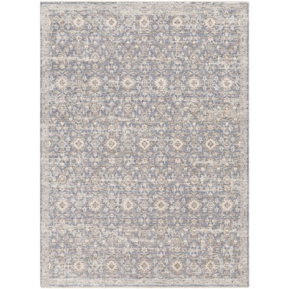 BoutiqueRugs Carlton Traditional Area Rug - Navy, Denim, Pale Blue - 2' x 3'3"