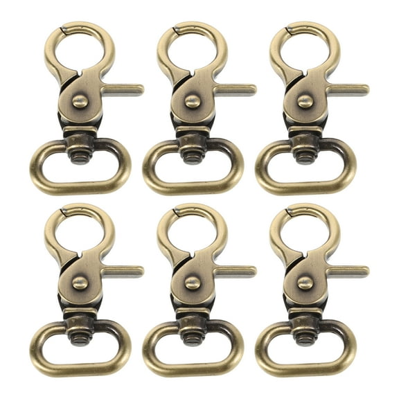 6pcs Swivel Hooks Alloy Push Gate Clasps for Bag Making Supplies Trigger Clips Snaps Diy Clasp