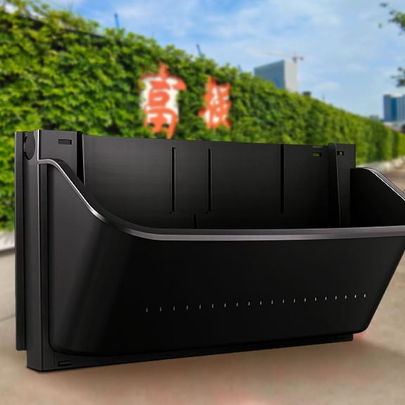 TABLZONE 2Pcs Black Plastic Wall Planters for Outdoor and Indoor Gardening Versatile Hanging Plant Pots