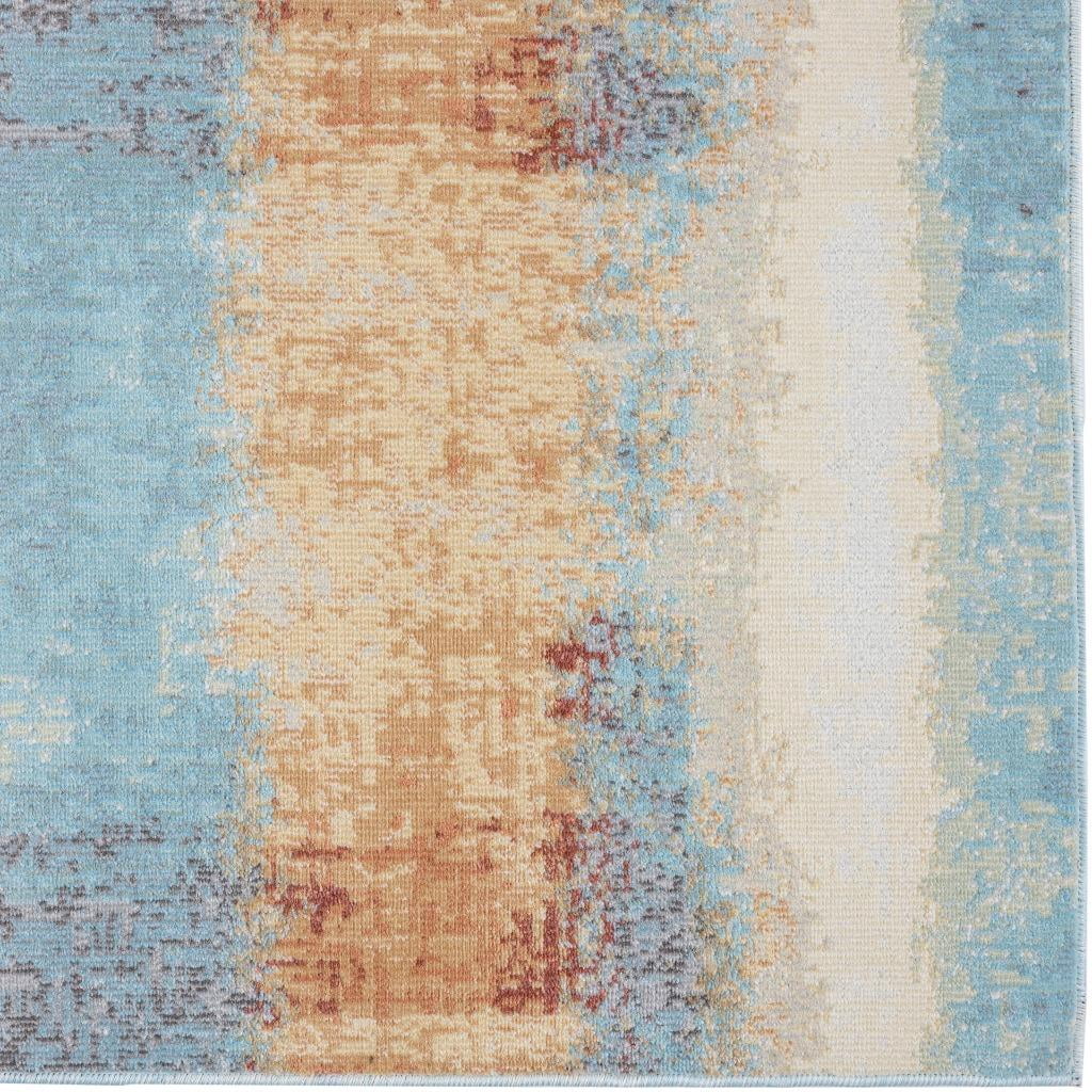 Luxe Weavers Distressed Abstract Multicolor 8x10 Indoor Outdoor Area Rug Patio Carpet