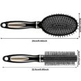thumbnail image 3 of 12 Pieces Hair Brush Comb Set Paddle Hair Brush Detangling Brush, Including 1 Airbag Massage Comb,1 Roller Brush And 10 Hair Styling Comb For Wet, Dry, 3 of 5