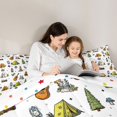 thumbnail image 4 of Erosebridal Cartoon Guitar Tent Mushroom Full Size Comforter Sets 3 Pieces For Kids Boys Girls,Teens Adventure Theme Bedding Sets,Super Cozy Room Decor, 4 of 6