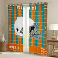 thumbnail image 2 of Erosebridal American Football Gamer Curtains Pack of 2(38x45),Rugby City Black Out Curtains,Miami Curtains for Living Room For Boys,Lightweight Bedroom Decor, 2 of 6