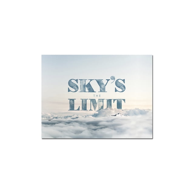 cuadro decorativo sky's the limit lienzo by suma 1 pieza 90 X 60 CM