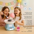 thumbnail image 3 of Studio 54 Retro Cotton Candy Machine with 5 Jars (11oz Each) Floss Sugar, 50 Paper Cones, Easy Cleanup Cotton Candy Maker, Durable Retro Design, Make, 3 of 7