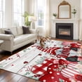 thumbnail image 2 of Valentines Area Rugs 8'x10', Washable Small Throw Rugs for Living Room Patio, Pink Red Love Heart Gnomes Eucalyptus Vintage Indoor Outdoor Rug Non-Slip Low Pile Carpet Runner Reversible Floor Mats, 2 of 8