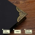 thumbnail image 2 of ILLUVA Scrapbook 8" x 8" Black Kraft Paper Scrap Photo Album, Holds 60, 2 of 7