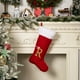 thumbnail image 4 of Chimenea Decoraciones de Navidad Suministros de Decoración de Navidad Red High End Gold Velvet Letter Calcetines 26 Carta Calcetines Regalo de Navidad Calcetines Regalos de Navidad de la Familia, 4 of 4