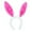 Pink, variant on Easter Plush Bunny Ears Headband for Kids Adults Funny Plush Rabbit Ears Hairband Hair Accessories for Gift