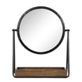 thumbnail image 1 of hometrends Circular Jewel Tabletop Mirror with Tray Black/Brown, 1 of 5