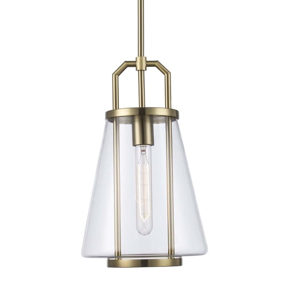 Trans Globe Lighting PND-2232 AG River 9" Wide Mini Pendant - Gold