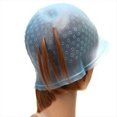 thumbnail image 3 of Hair Highlighting Cap with Hook Reusable Silicone for Salon Controlled Hair Coloring Blue, 3 of 4
