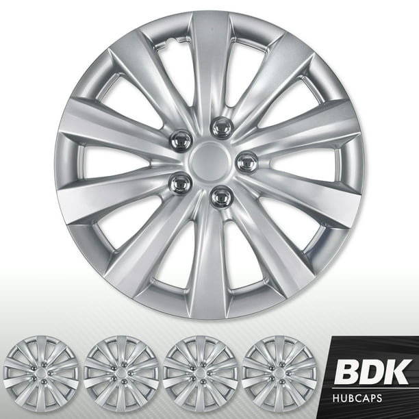 BDK (4 Pack) of Premium 16" inch Hubcap Wheel Cover Replacements for