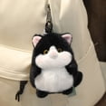 thumbnail image 3 of Mini Cat Plush Toy Soft Sensory Hand Exercise Stress Relief Gift Black, 3 of 6