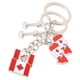thumbnail image 3 of 2 uds llaveros de bandera llavero de bandera canadiense llavero de bandera de recuerdo colgante de bolso, 3 of 5
