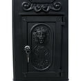 thumbnail image 6 of Mailboxs Mailboxes Residential The Court Large-Capacity Letter Box, Garden Floor Safety Mailbox, Outdoor Rainproof Postbox Statue ,black, 6 of 14