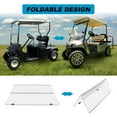 thumbnail image 6 of Kojem Clear Windshield for 1994-2014 EZGO TXT ＆ Medalist Folding Golf Cart Clear Fold Down Windscreen 1995-2013, 6 of 17
