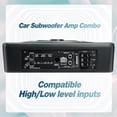 thumbnail image 4 of Subwoofer para coche Seventour ST-800, 800 W, 10 pulgadas, para debajo del asiento, con amplificador, 4 of 8