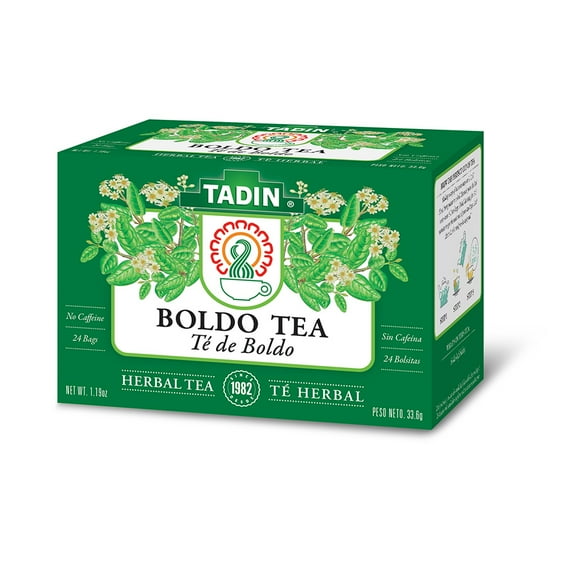 Tadin Boldo Herbal Tea (24 Teabags) / Helps Support Kidney, Gallbadder, and Liver
