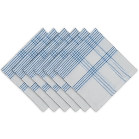Design Imports CAMZ12193 DII Summer Day Plaid Napkins Set/6
