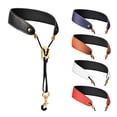 thumbnail image 5 of Leather Saxophone Neck Strap for Soprano Tenor Alto Baritone Sax Multi Color Brown, 5 of 5