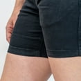 thumbnail image 5 of 5.5" Stretch Jorts - Pure Black Hemmed, 5 of 5