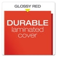 thumbnail image 4 of Oxford High Gloss Laminated Paperboard Folder, 100-Sheet Capacity, 11 x 8.5, Red, 25/Box (51711), 4 of 6