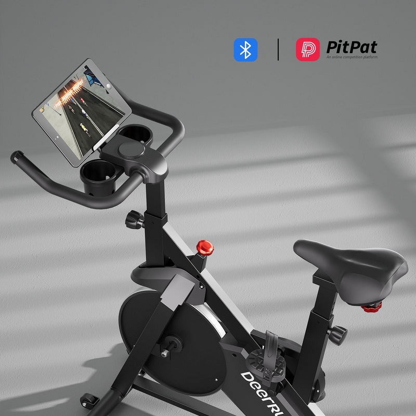S500 Indoor Smart Stationary Cycling Bike with PitPat App, 1-32 Magnetic Resistance-Black