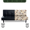 thumbnail image 4 of SCRAWLGOD Rooster Daisy Print Sofa Slipcover Without Armrest for Living Room Soft Stretch Sofa Slipcover Washable Couch Cover 3 Seater, 4 of 8