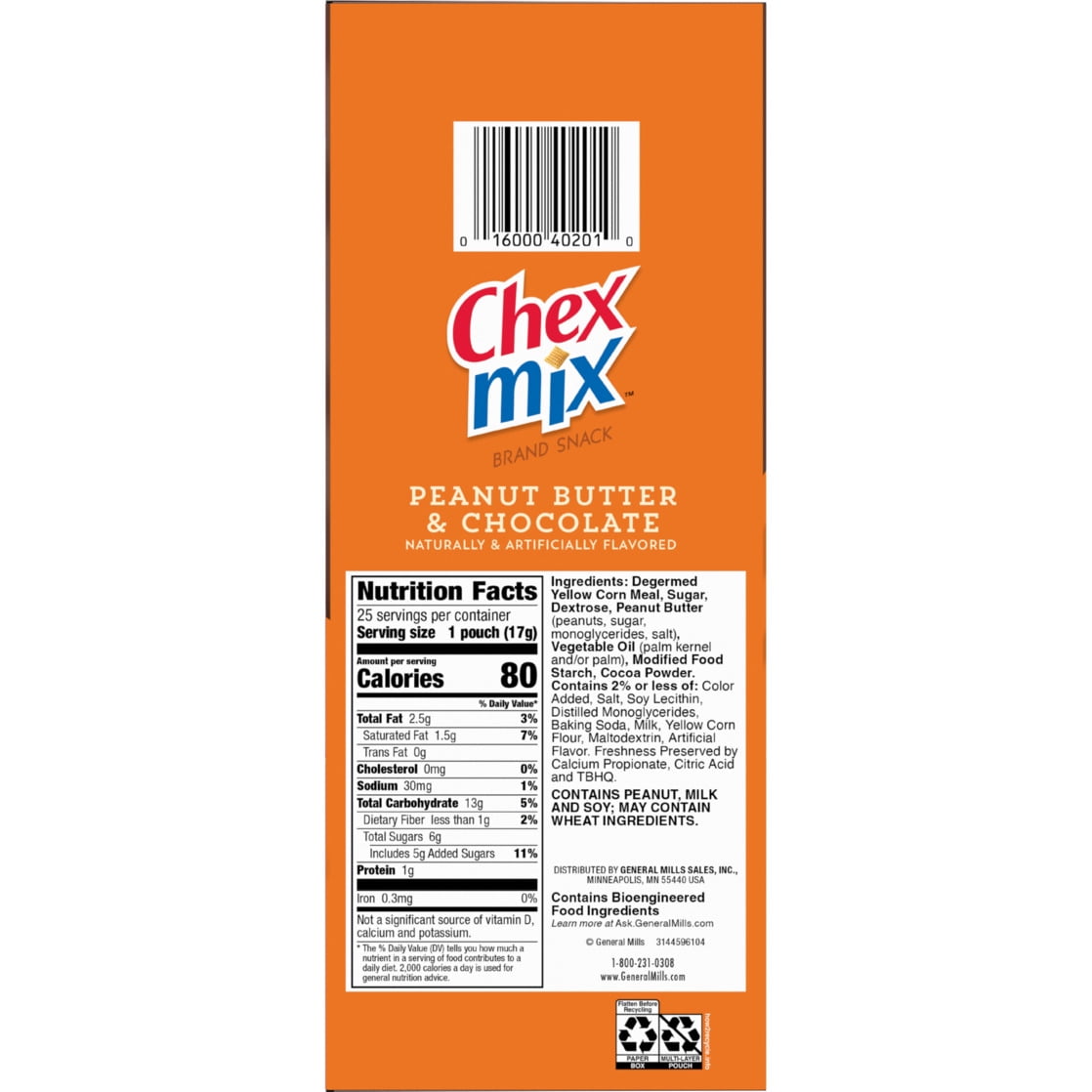 (2 pack) Chex Mix Muddy Buddies Snack Mix Peanut Butter And Chocolate