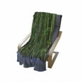 thumbnail image 3 of Woodland Soft Flannel Fleece Throw Blanket, Spring Sunshine in a Bluebell Wood Summer Dream Holiday Getaway Destination, Cozy Plush for Indoor and Outdoor Use, 50" x 60", Green Lavender, by Ambesonne, 3 of 5