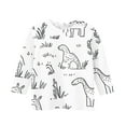 thumbnail image 5 of GaThRRgYP Children's and Girls Plus Size$5,Children's Graffiti Printed Sleeve Round Neck Children's Top Hoodie White#10 7 Years, 5 of 5